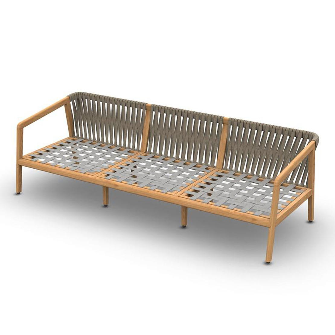 3 seater hot sale wooden sofa