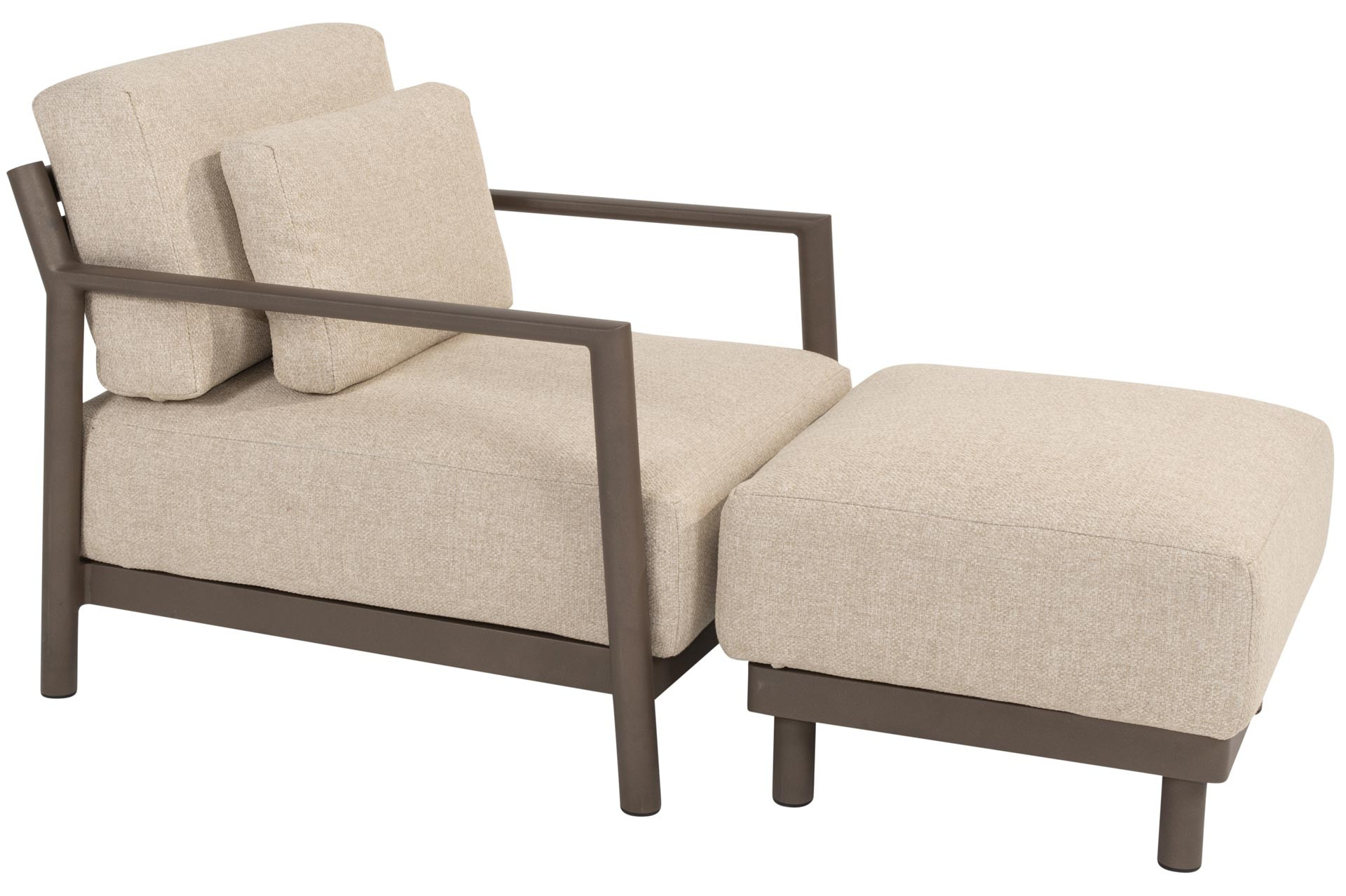 Capresi stoel-hocker loungeset