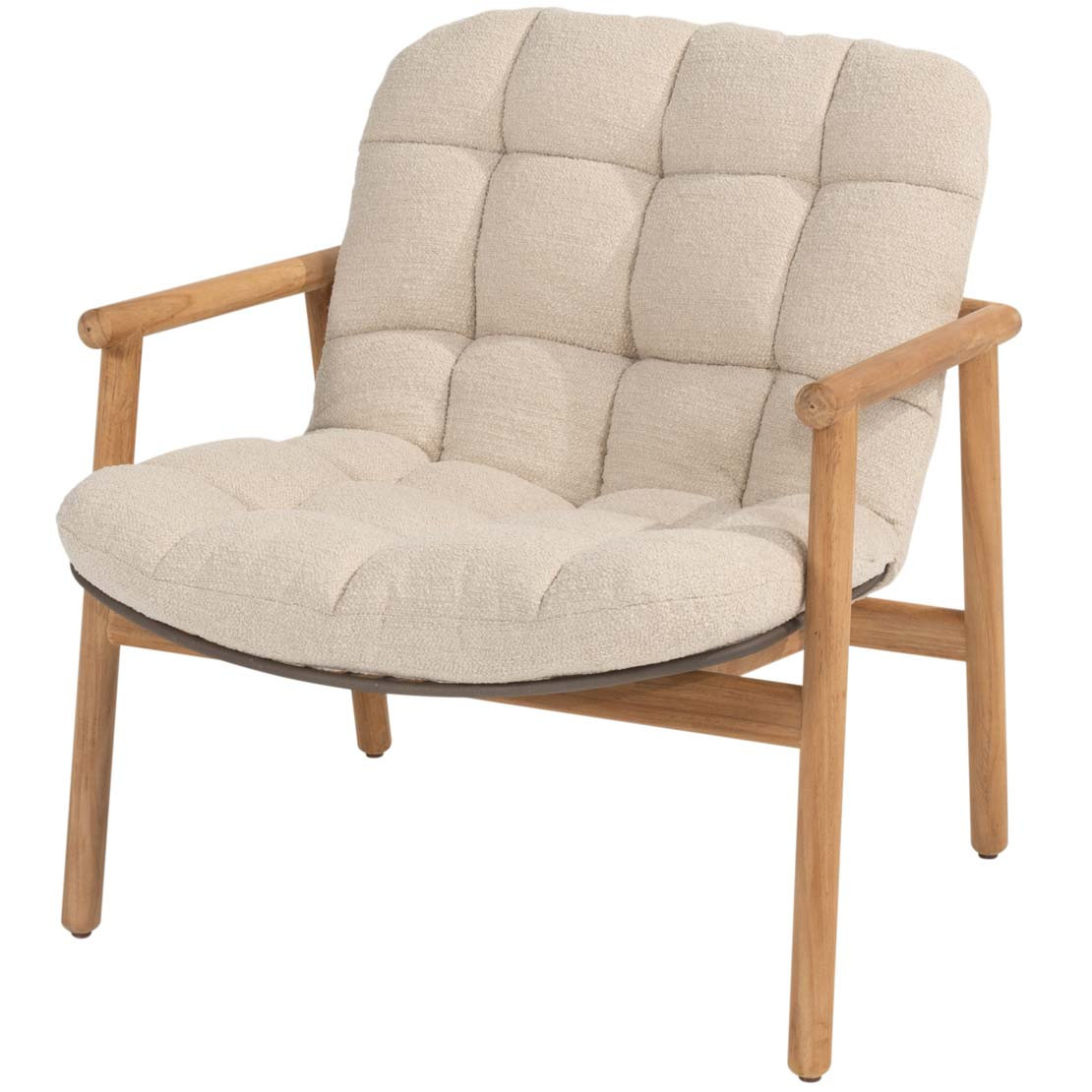 Samos lazy chair terre natural teak with cushion