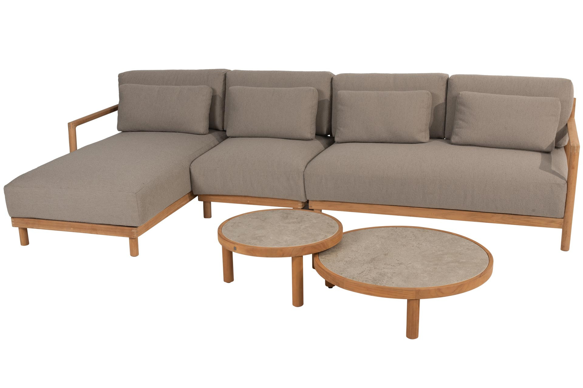 Marie chaise-loungeset met Finn coffeetables