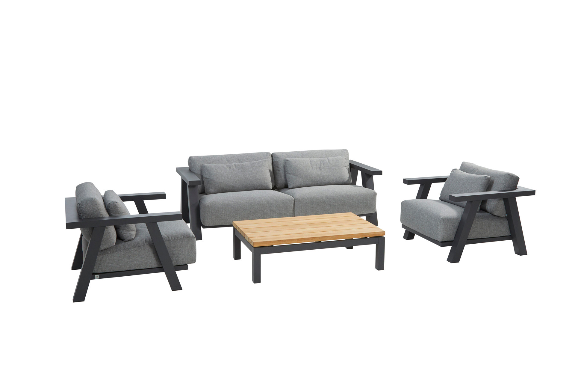Iconic lounge set with Capitol rectangular coffeetable