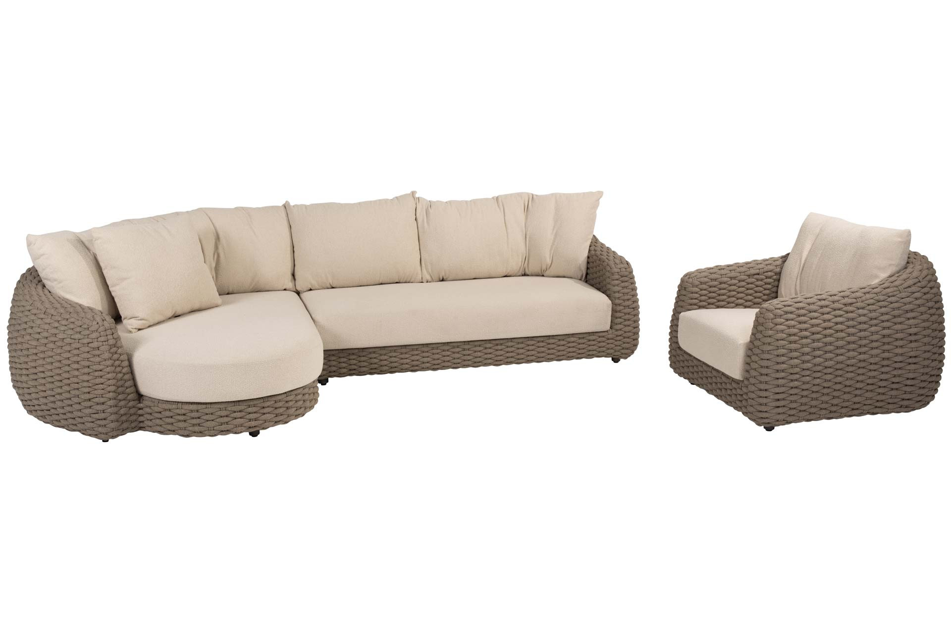 Maxime chaise-loungeset met stoel