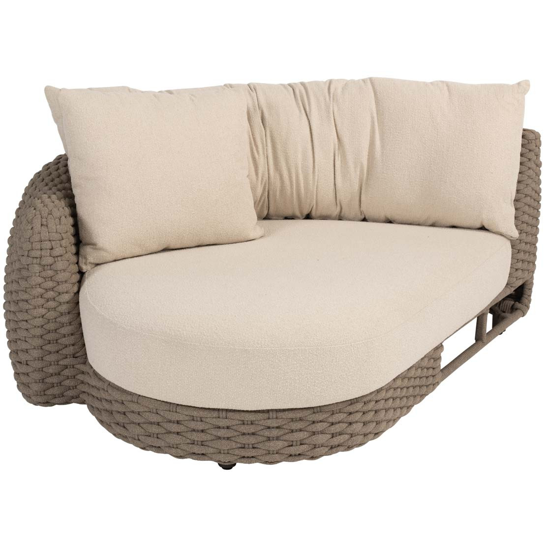 Maxime chaise lounge right arm terre with 2 cushions and pillow
