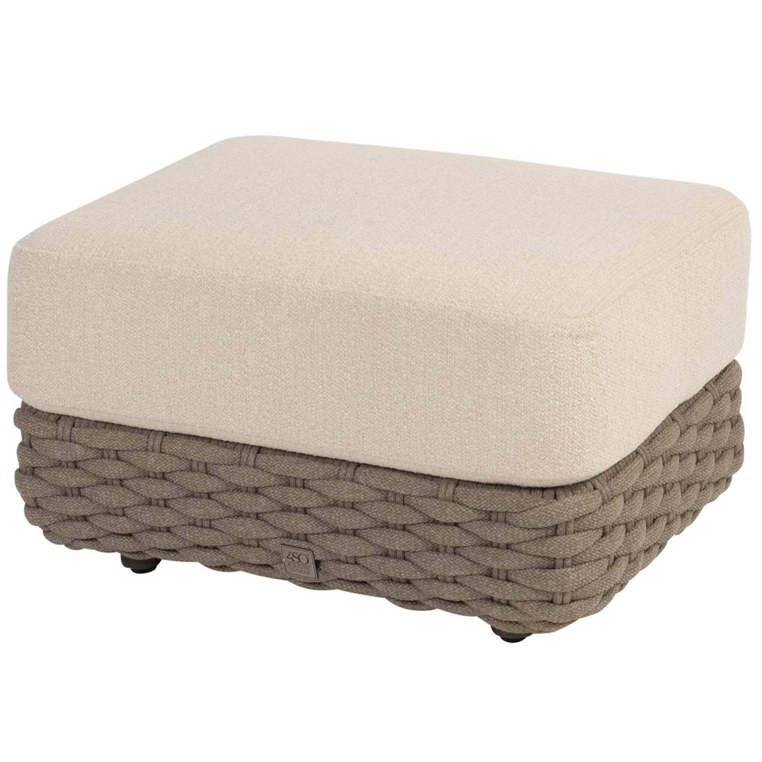Maxime footstool terre with cushion