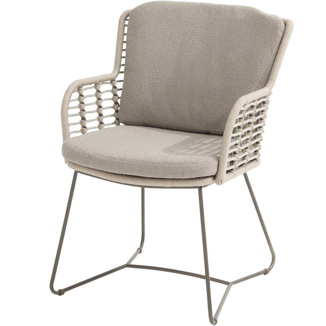 Fabrice dining chair terre with 2 cushions