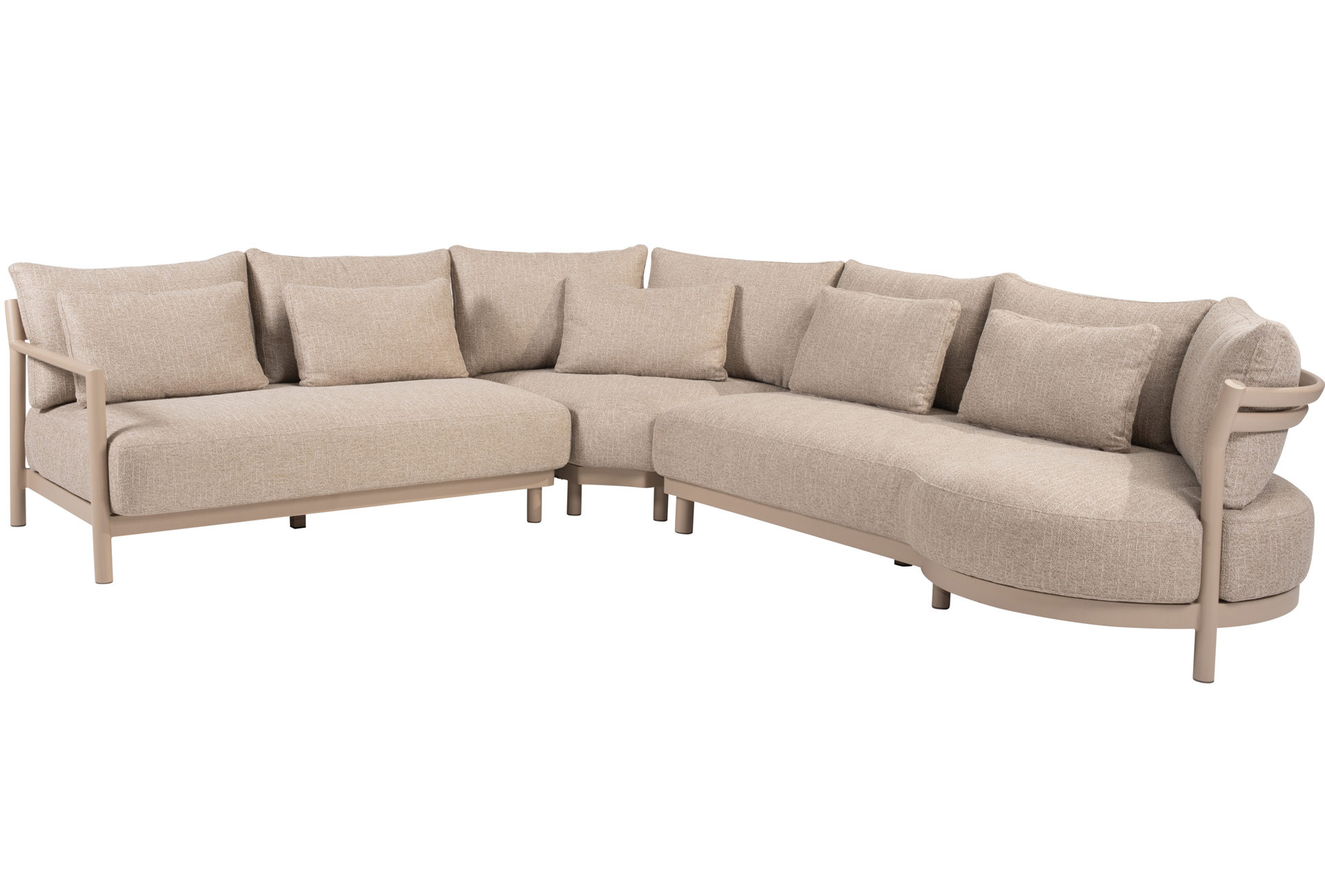 Mykonos modular corner-loungeset Latte