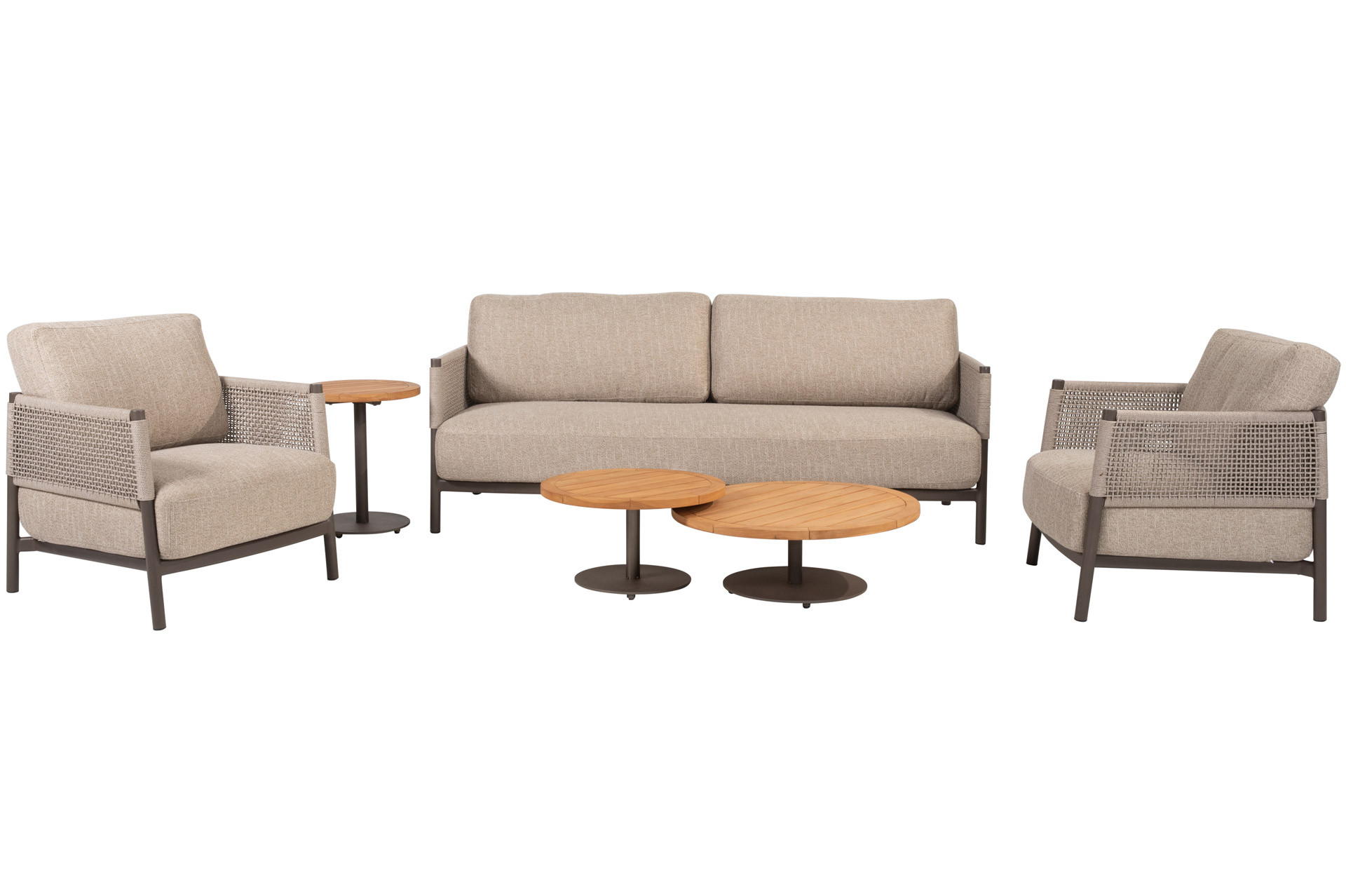 Savanne stoel-bank loungeset met Volta salon en sidetable