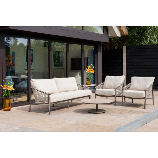 Allora living chair terre with seat and back cushions