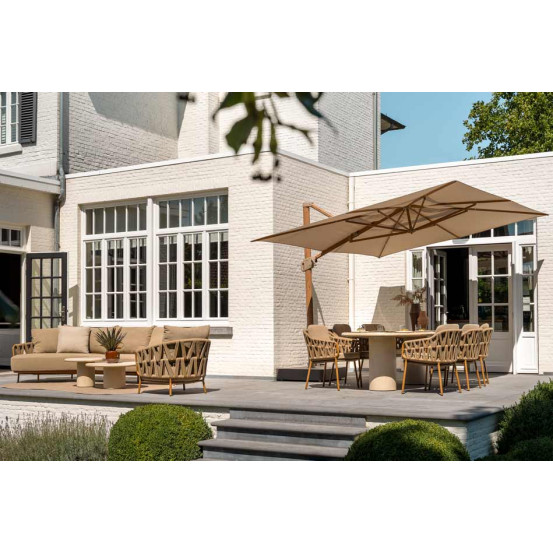 Biarritz chaise-longue loungeset met loungestoel