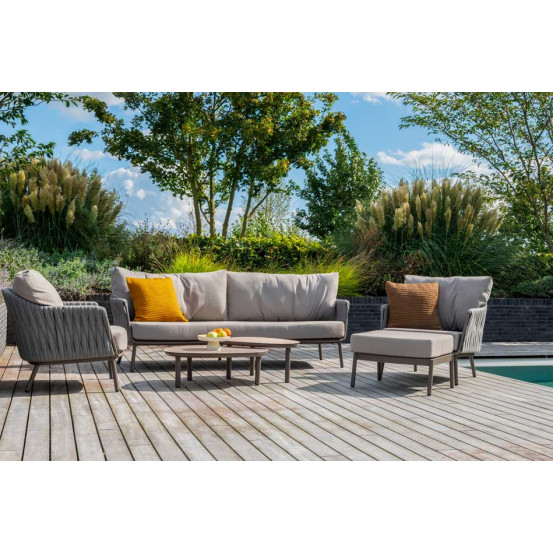 Cannes loungeset terre bench and 2x living chair