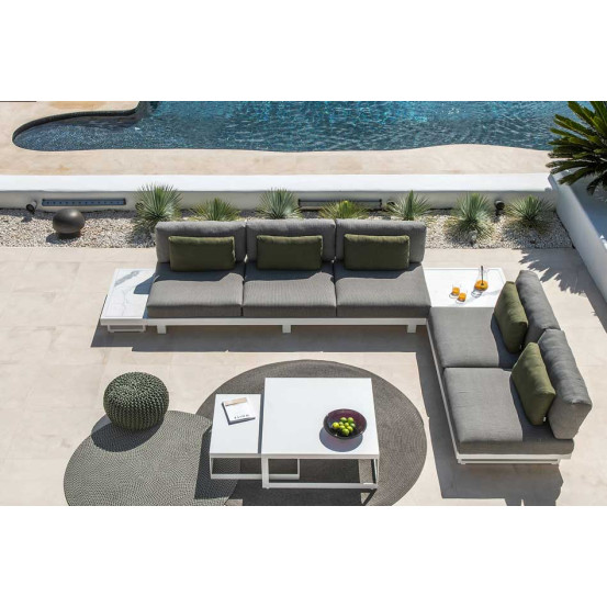 Fano Lounge Base 2-seat Alu White Mat