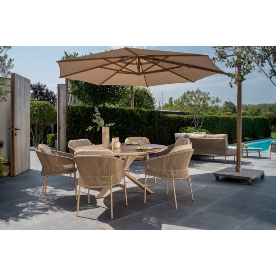 Florence dining chair latte with 2 cushions