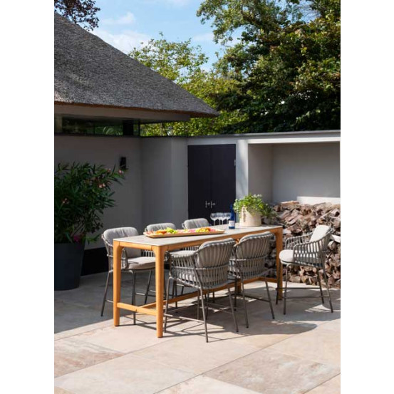 Capalbio counter stool terre with 2 cushions