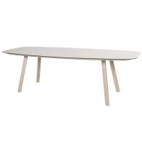 Manolo dining table printed ceramic Latte 240 x 103 cm