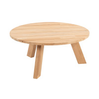 Cosmic coffee table round 78 x 35 cm complete teak