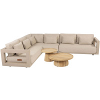 Metropolitan Latte hoek loungeset met Pablo coffeetables