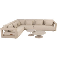 Metropolitan Latte hoek loungeset met Boaz coffeetables