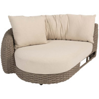 Maxime chaise lounge right arm terre with 2 cushions and pillow