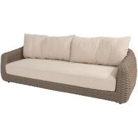 Maxime 3 seater bench terre with 3 cushions