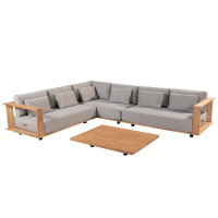 Eternity modular corner with Metropolitan coffeetable