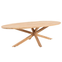 Prado teak top & legs tuintafel 240 x 115 cm