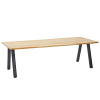 Ambassador teak aluminium anthracite low dining tafel 240 x 100 cm