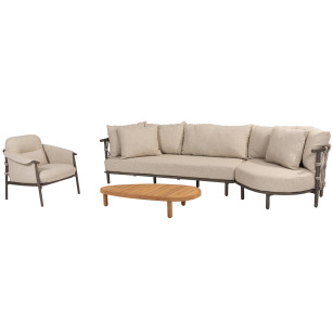 Ezra loungebank met Finn coffeetable