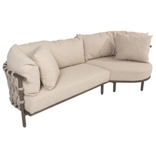 Ezra loungebank met chaise-lounge