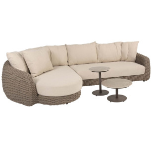 Maxime chaise-loungeset met Boaz coffeetables