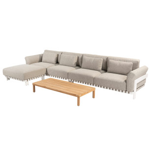 Paloma modular 4 seater bench with Island and Finn coffeetable