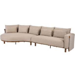 Safina loungeset met chaise longue Amber