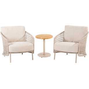 Puccini loungestoelen met Volta sidetable