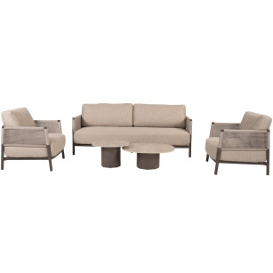 Savanne stoel-bank loungeset met Sofie salontafels