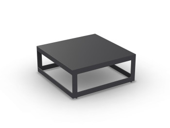 Burford Coffee Table Alu Charcoal Mat 70X70