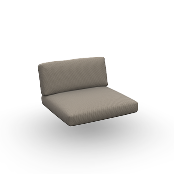 Arbon Cushion Seat + Back Single Exteria Quadro Nature