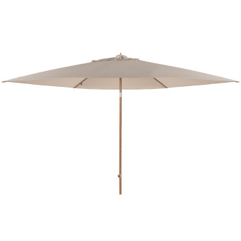 Azzurro 300 cm Ø Woodlook frame Sand