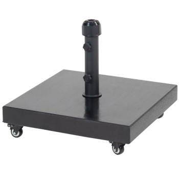 Granite base 60 kgs Square with 4 wheels