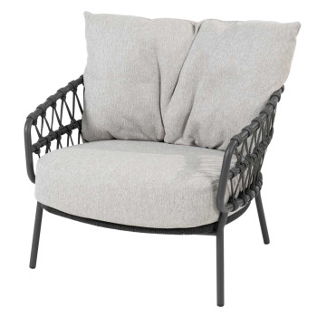 Calpi living chair anthracite with 2 cushions