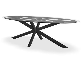 Privada table frame 2260 x 1010 mm Anthracite ellipse