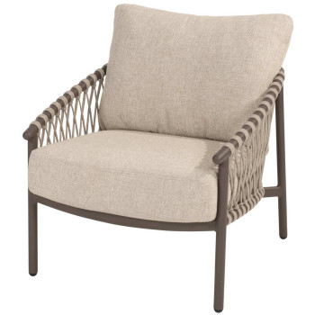 Allora living chair terre with seat and back cushions