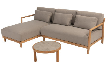 Marie chaise-loungeset met Finn coffeetable