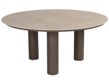 Arizona table ceramic sabia panna round 160 cm 