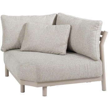 Mykonos XL Corner latte with 4 cushions
