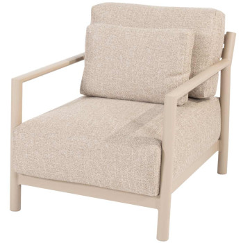 Mykonos living chair latte with 3 cushions