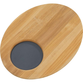 Rubens support tray oval Teak / Alu