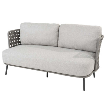 Palacio living bench 2.5 seater silvergrey with 3 cushions