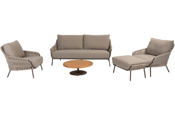 Montera loungeset met hocker en Volta coffeetable