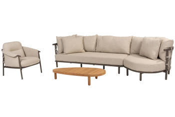 Ezra loungebank met Finn coffeetable