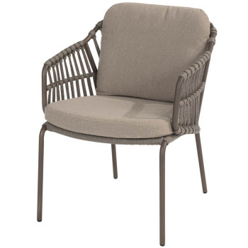 Capalbio dining chair terre with 2 cushions