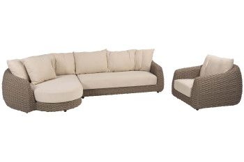 Maxime chaise-loungeset met stoel